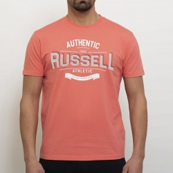 RUSSELL ATHLETIC MEN CREWNECK T-SHIRT A3-008-1 coral