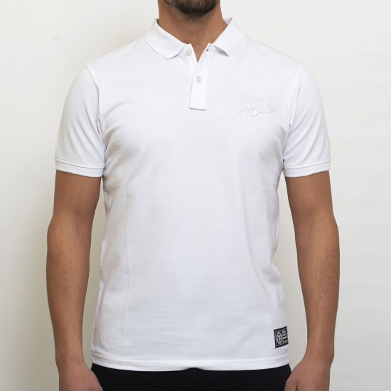 RUSSELL ATHLETIC MEN FRAT POLO T-SHIRT A3-059-1 white APPAREL