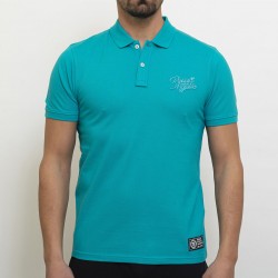 RUSSELL ATHLETIC MEN FRAT POLO T-SHIRT A3-059-1 lake blue