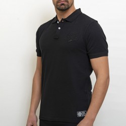 RUSSELL ATHLETIC MEN FRAT POLO T-SHIRT A3-059-1 black
