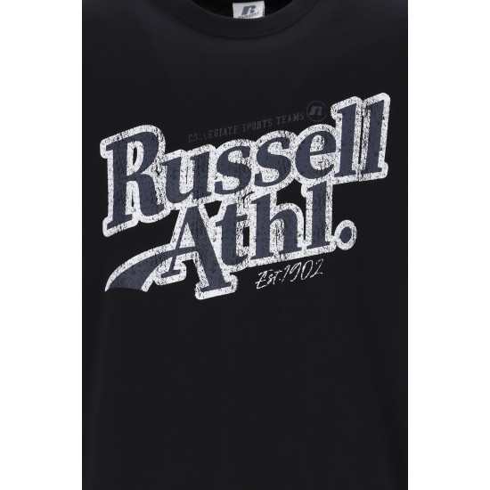 RUSSELL ATHLETIC MEN MADISON CREWNECK T-SHIRT A4-031-1 black APPAREL