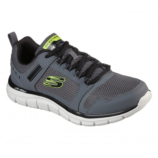 SKECHERS MEN RUNNING SHOES KNOCKHILL grey SHOES