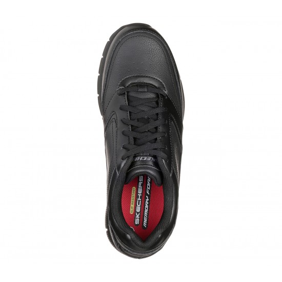 SKECHERS MEN SHOES WORK RELAXED FIT NAMPA black SHOES