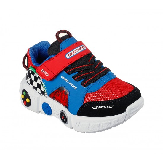SKECHERS INFANTS SHOES LIL GAMETRONIX red SHOES
