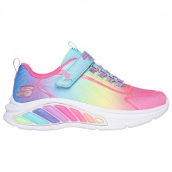 SKECHERS KIDS SHOES WITH LIGHTS RAINBOW CRUISERS 303721L multicolor