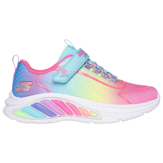 SKECHERS KIDS SHOES WITH LIGHTS RAINBOW CRUISERS 303721L multicolor SHOES