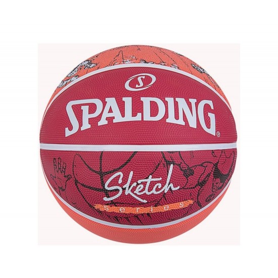 SPALDING BASKETBALL SKETCH SERIES size 7 red Accessories