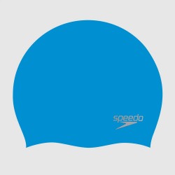 SPEEDO ΣΚΟΥΦΑΚΙ ΚΟΛΥΜΒΗΣΗΣ ΕΝΗΛΙΚΩΝ PLAIN MOULDED SILICONE CAP μπλε γαλάζιο