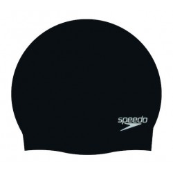 SPEEDO ADULTS PLAIN MOULDED SILICONE CAP black