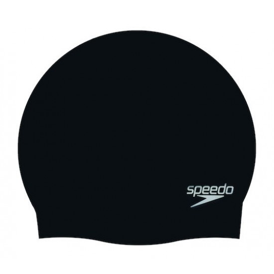 SPEEDO PLAIN MOULDED SILICONE CAP (black) Accessories