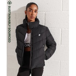 SUPERDRY WOMEN NON HOODED SPORTS PUFFER (black)