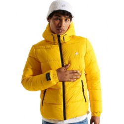 SUPERDRY MEN HOODED SPORTS PUFFER JACKET M5011212A yellow