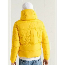 SUPERDRY MEN HOODED SPORTS PUFFER JACKET M5011212A yellow