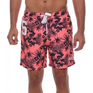 SUPERDRY MEN PREMIUM PRINT WATERPOLO SWIMSHORTS coral