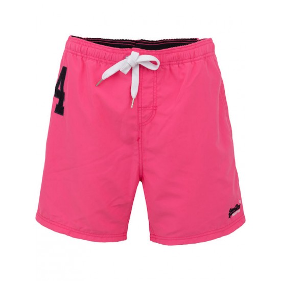 SUPERDRY MEN PREMIUM WATERPOLO SWIMSHORTS pink APPAREL
