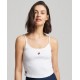 SUPERDRY WOMEN CODE ESSENTIAL STRAPPY TANK white APPAREL