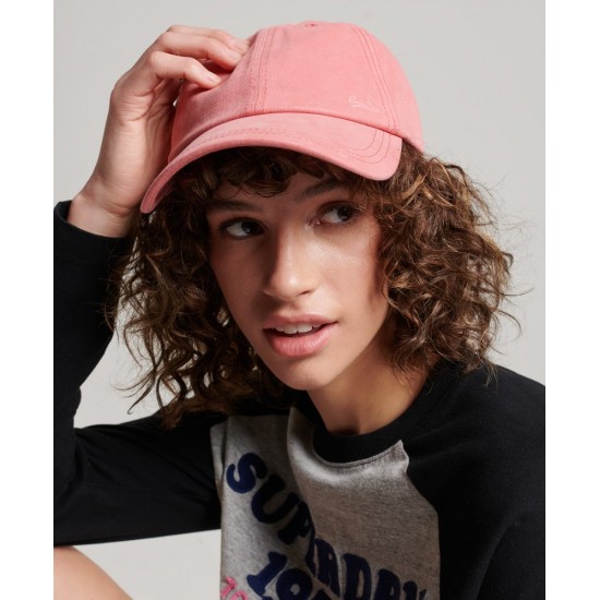 SUPERDRY UNISEX VINTAGE EMBROIDERED CAP peach coral Accessories
