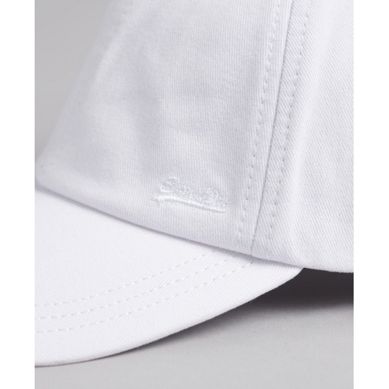 SUPERDRY UNISEX VINTAGE EMBROIDERED CAP white Accessories