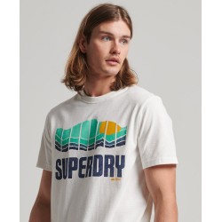 SUPERDRY MEN VINTAGE GREAT OUTDOORS T-SHIRT white