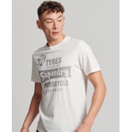 SUPERDRY MEN VINTAGE REWORKED CLASSIC T-SHIRT white
