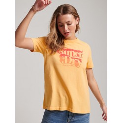 SUPERDRY WOMEN VINTAGE SHADOW T-SHIRT yellow