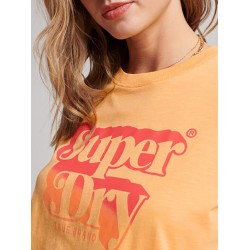 SUPERDRY WOMEN VINTAGE SHADOW T-SHIRT yellow