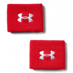 UNDER ARMOUR PERFORMANCE WRIST BANDS 2pack red