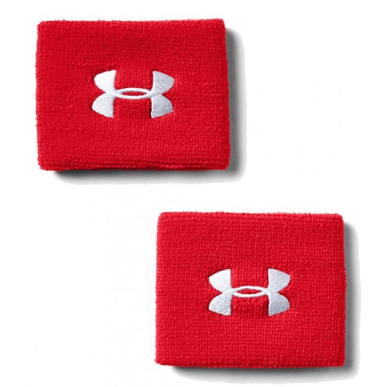 UNDER ARMOUR PERFORMANCE WRIST BANDS 2pack red Accessories