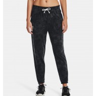 UNDER ARMOUR WOMEN RIVAL TERRY PRINT JOGGERS grey black