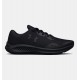 UNDER ARMOUR KIDS RUNNING SHOES BGS CHARGED PURSUIT 3 total black SHOES
