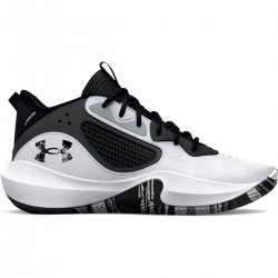 UNDER ARMOUR KIDS BASKETBALL SHOES GS LOCKDOWN 6 white