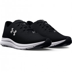 UNDER ARMOUR MEN RUNNING SHOES CHARGED IMPULSE 3 black-white