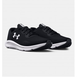 UNDER ARMOUR MEN RUNNING SHOES CHARGED PURSUIT 3 TECH black-white