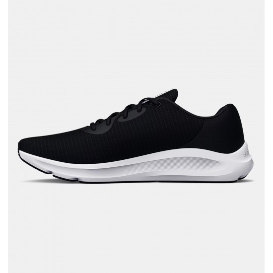UNDER ARMOUR MEN RUNNING SHOES CHARGED PURSUIT 3 TECH black-white SHOES