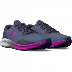 UNDER ARMOUR WOMEN RUNNING SHOES CHARGED PURSUIT 3 grey-purple