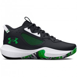 UNDER ARMOUR KIDS BASKETBALL SHOES GS LOCKDOWN 6 black-green