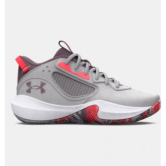 UNDER ARMOUR KIDS BASKETBALL SHOES GS LOCKDOWN 6 grey SHOES