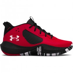 UNDER ARMOUR KIDS BASKETBALL SHOES PS LOCKDOWN 6 red