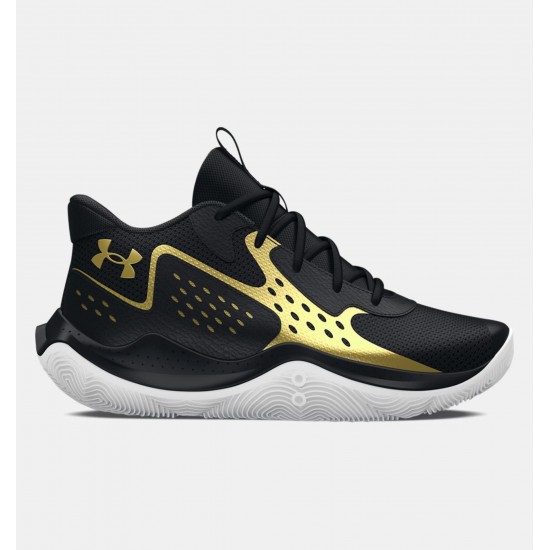 UNDER ARMOUR KIDS BASKETBALL SHOES GS JET '23 3026635 black-gold SHOES