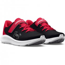UNDER ARMOUR KIDS RUNNING SHOES BPS PURSUIT 3026696 black-red