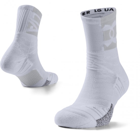 UNDER ARMOUR PLAYMAKER Mid CREW SOCKS white Accessories