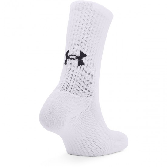 UNDER ARMOUR CORE crew SOCKS 3PACK white Accessories