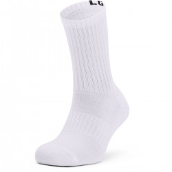 UNDER ARMOUR CORE crew SOCKS 3PACK white