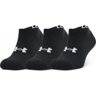 UNDER ARMOUR CORE SOCKS no show 3PACK black