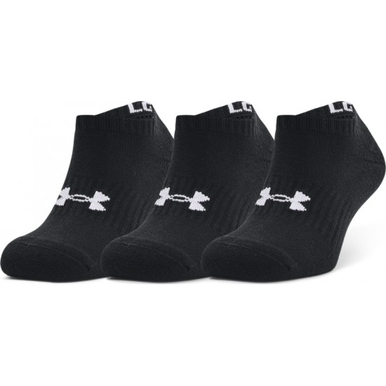 UNDER ARMOUR CORE SOCKS no show 3PACK black Accessories