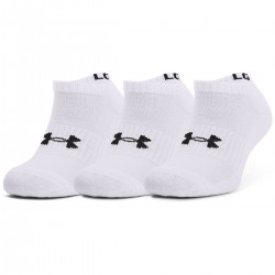 UNDER ARMOUR CORE SOCKS no show 3PACK white