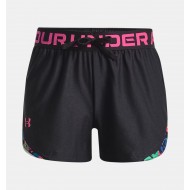 UNDER ARMOUR KIDS PLAY-UP TRICOLOR SHORTS black-fucshia