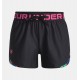 UNDER ARMOUR KIDS PLAY-UP TRICOLOR SHORTS black-fucshia
