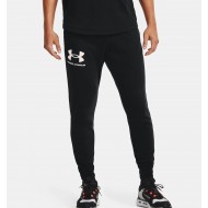 UNDER ARMOUR ΜΕΝ RIVAL TERRY JOGGERS black