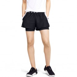 UNDER ARMOUR ΣΟΡΤΣ ΓΥΝΑΙΚΕΙΟ PLAY UP 2in1 SHORTS μαύρο